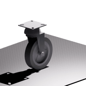 Caster Wheel 3D autocad