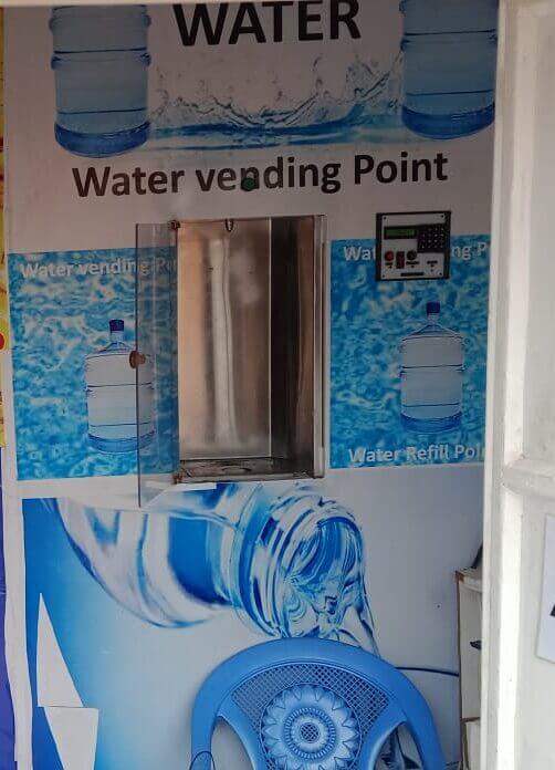 Water vending machine in Kenya